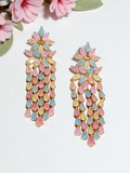 Enamel Petal Blossom Earrings