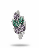 Botanical Gem Leaf Bracelet