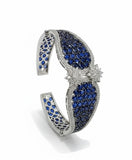 Amethyst Pave Cuff Bracelet