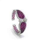Amethyst Pave Cuff Bracelet