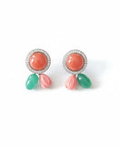 Artisan Flora Carved Studs