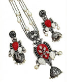 Oxidized Tribal Jhumka Long Set
