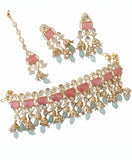 The Pastel Bloom Jhumka Choker Set