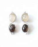Majestic S-Curve Dual-Gem Earrings