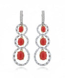 Ethereal S-Wave Dual-Gemstone Drops