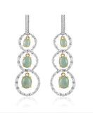 Ethereal S-Wave Dual-Gemstone Drops