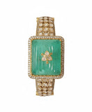 Majestic Heritage Carved Gemstone Statement Kada Collection