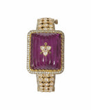 Majestic Heritage Carved Gemstone Statement Kada Collection