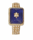 Majestic Heritage Carved Gemstone Statement Kada Collection