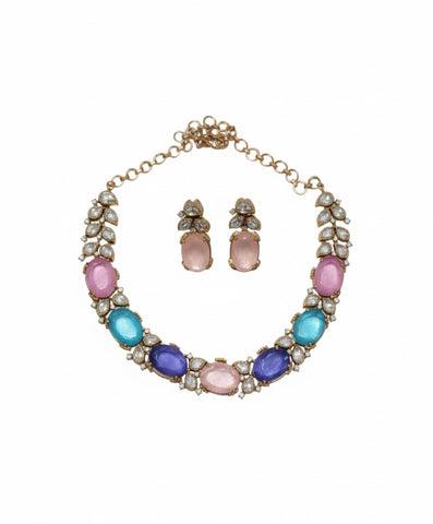 Regal Pastel Gem Choker