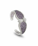 Amethyst Pave Cuff Bracelet