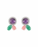 Artisan Flora Carved Studs
