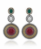 Vintage Blossom Carved Studs