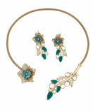The Enchanted Garden Choker & Earring Set