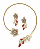 The Enchanted Garden Choker & Earring Set