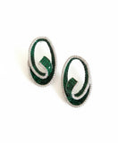 Aura Swirl Statement Hoops