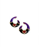 Eclipse Crescent Enamel Studs