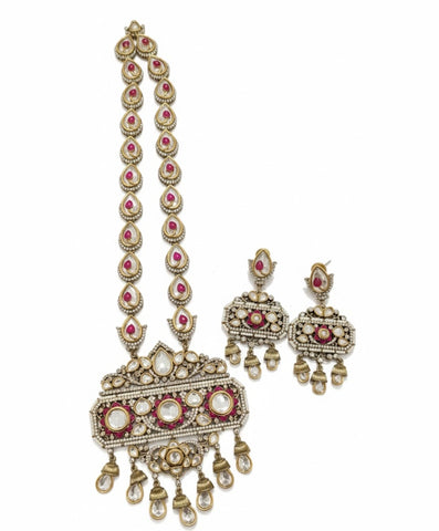 The Royal Pink Polki Haaram