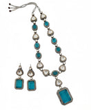 Victorian Polki Fusion Long Set