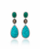 Floral Bloom Pearl Drop Earrings