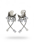 Baroque Pearl Lily of the Valley Earrings