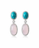 Aurora Oval Halo Statement Drops