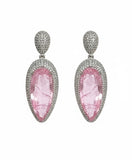 Mint Teardrop Cluster Earrings