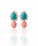 Vintage Blossom Carved Studs