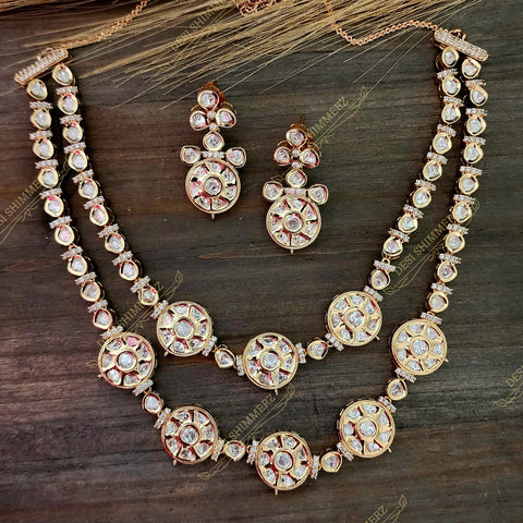 Leena Kundan Necklace and Earrings Set