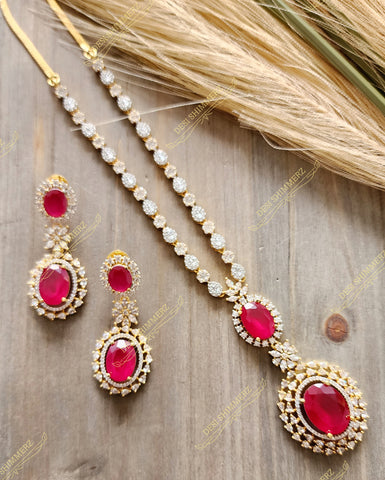 Nivedhitha Necklace and Earring Set