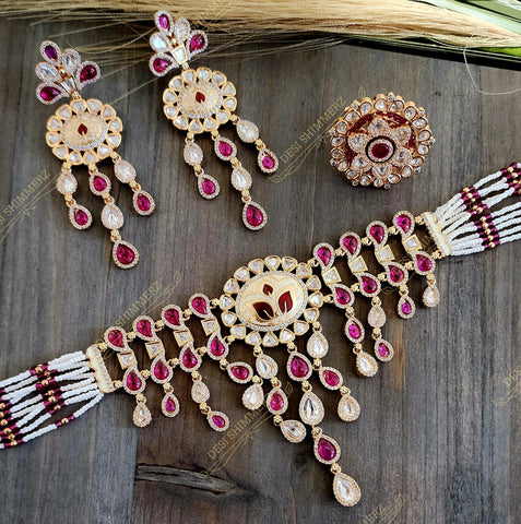 Aanya Kundan Necklace and Earring Set