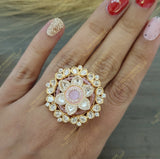 Zene Foiled Kundan Ring