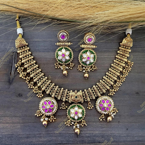 Jagvi Necklace and Earrings Set
