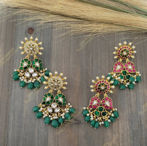 Asha Kundan Earrings