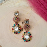 Roshni Paachi Kundan Statement Earrings