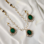 Rashmika Kundan Necklace and Earrings Set