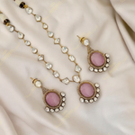 Rashmika Kundan Necklace and Earrings Set