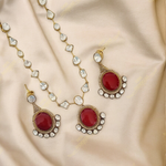 Rashmika Kundan Necklace and Earrings Set