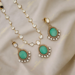 Rashmika Kundan Necklace and Earrings Set