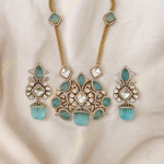 Lita Kundan Necklace and Earrings Set