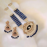 Samantha Kundan Necklace and Earrings Set