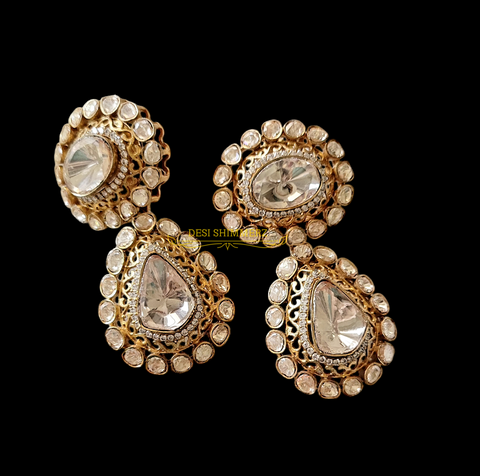 Rajwada kundan earrings