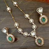 Nazm-e-noor kundan necklace set