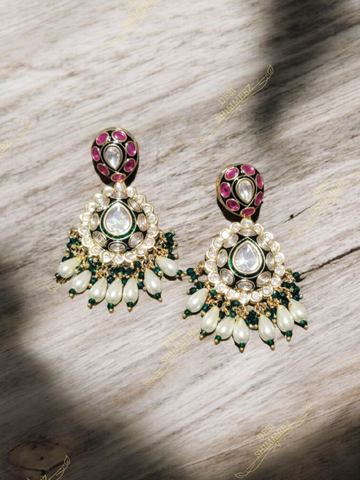 Sunehari Kundan Earrings