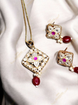 Viaara Royal Pendant Earrings Set