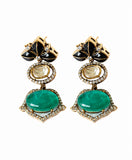 Floral Luxe Gemstone Drop Earrings