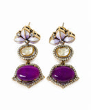 Floral Luxe Gemstone Drop Earrings