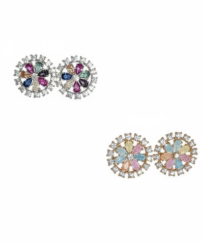 Aurora Flower Studs