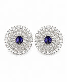 Radiant Crystal Bloom Stud Earrings