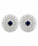 Radiant Crystal Bloom Stud Earrings